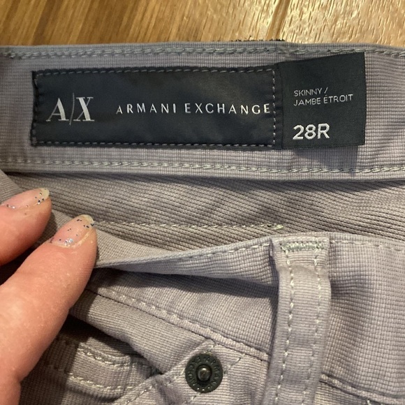 ARMANI Exchange Women’s  Skinny Grey Pants (Size 28R) - Picture 5 of 10